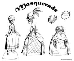 rocco masquerade paper doll