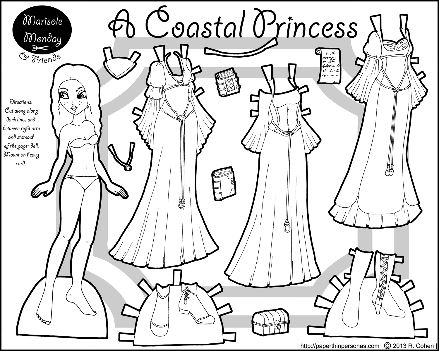 paper dolls printable coloring pages - photo #20