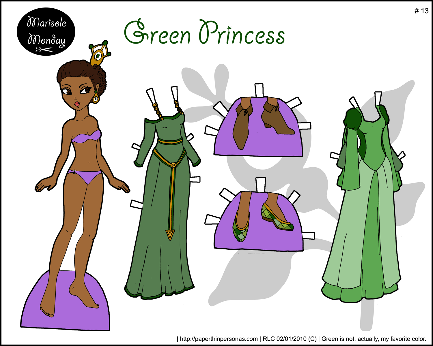 paper doll ka dress