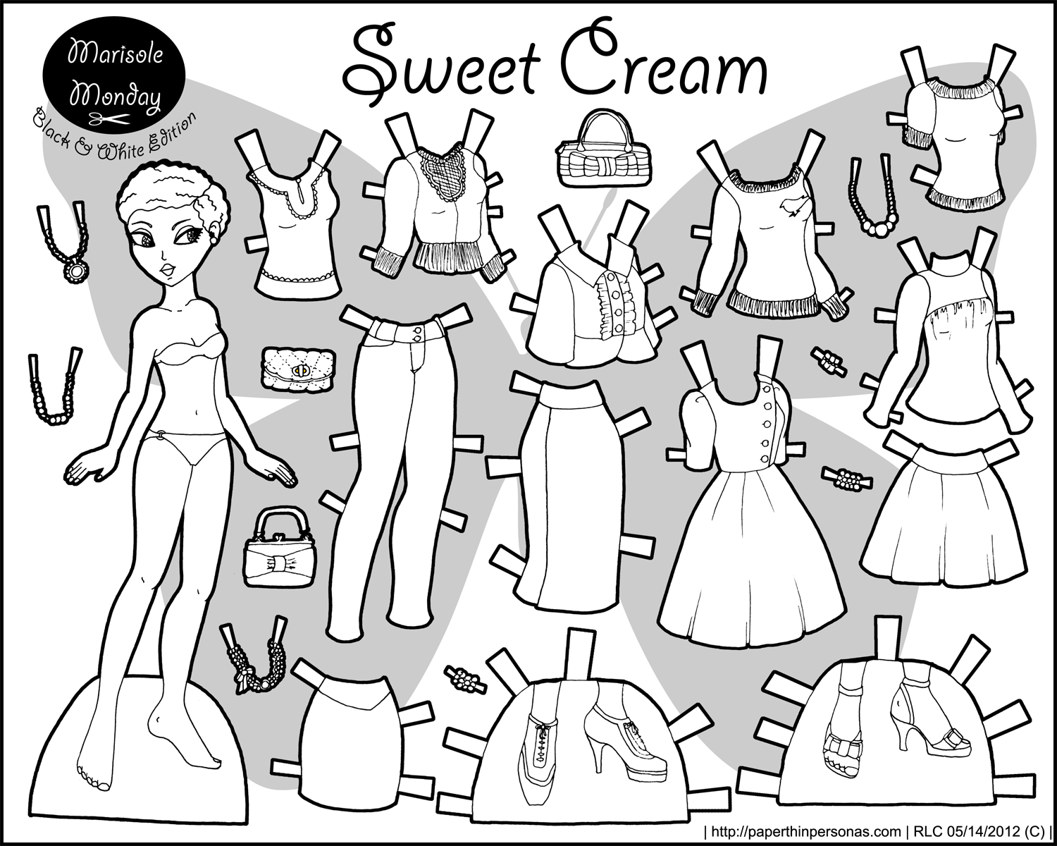Marisole Monday: Sweet Cream in Black and White | Paper 