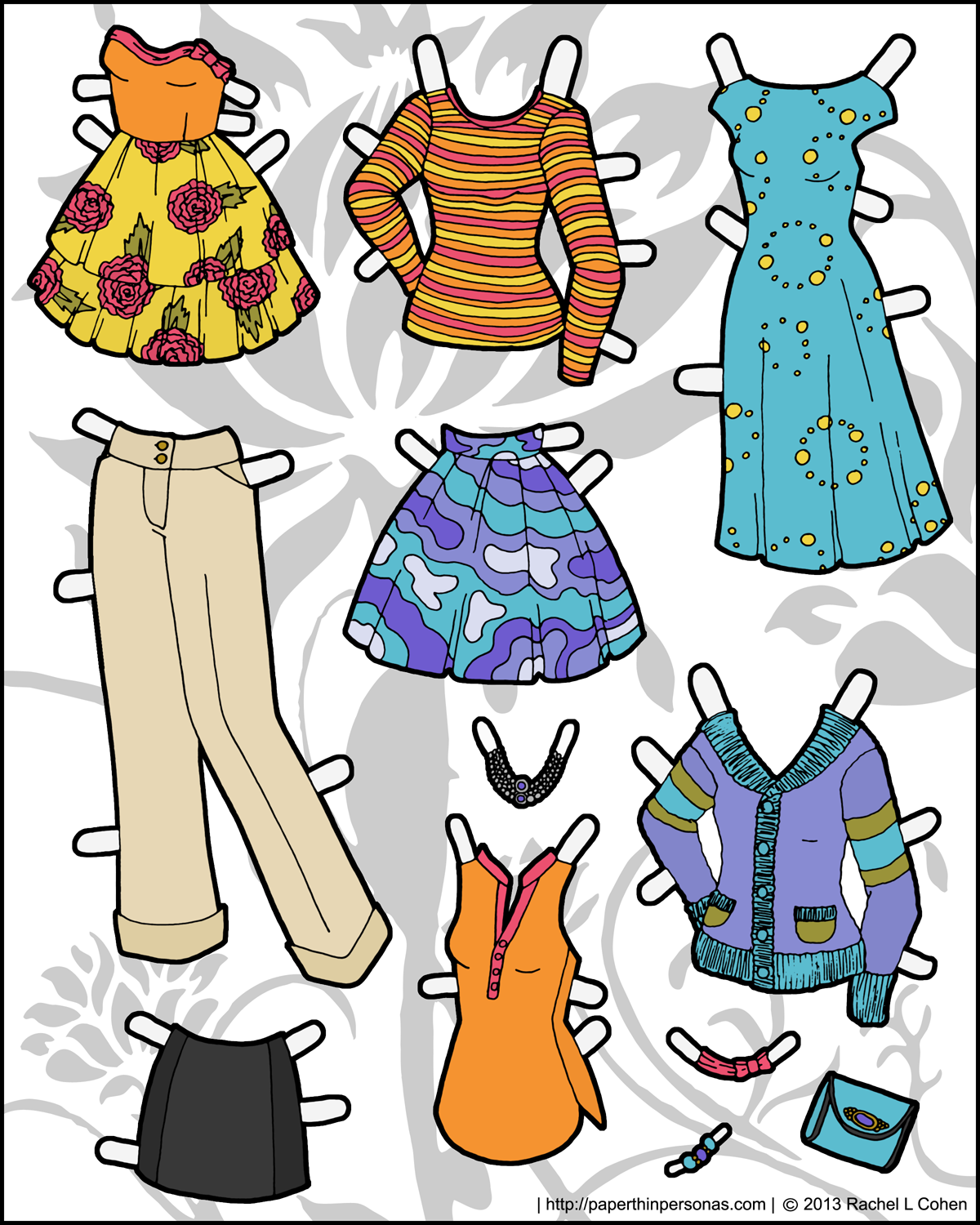 paper doll dress