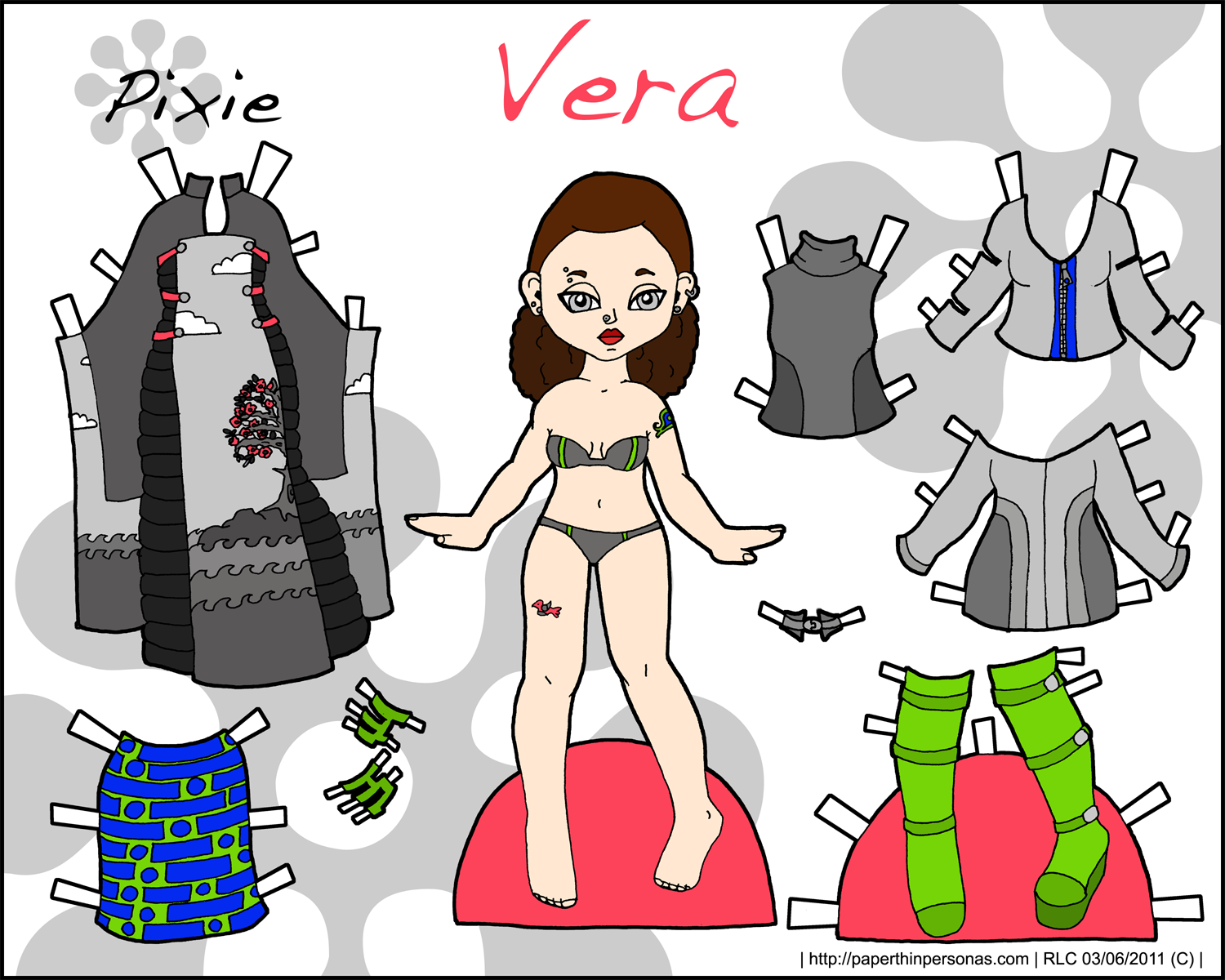 Paper Doll Outline Pdf