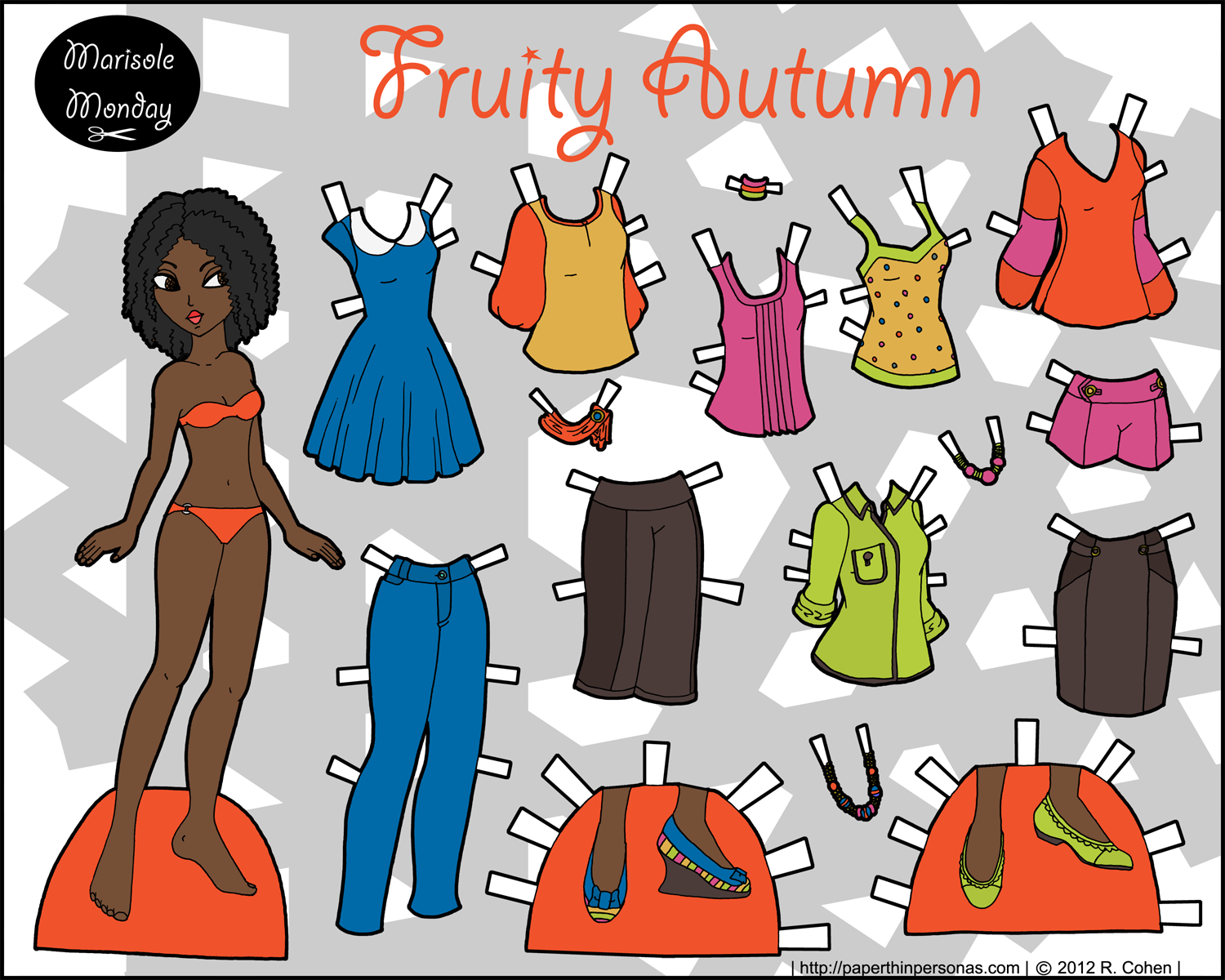 Thumbnail link image printable paper doll