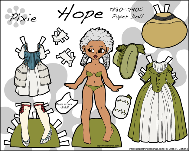Historical Paper Dolls to Print From 900 to 1970