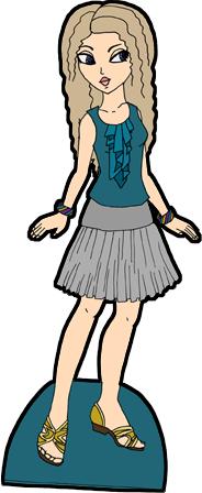 Full Color Printable Paper Doll