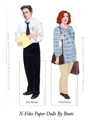 X-Files Paper Dolls By Boots