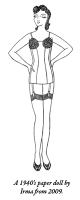 A paper doll drawn by Irma