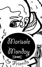 A black paper doll coloring page with twenties fashions including five dresses, seven hats and two pairs of shoes. Free to print and color from paperthinpersonas.com.