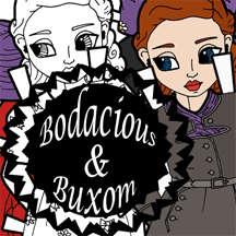 Bodacious & Buxom logo- 1940's Vixen