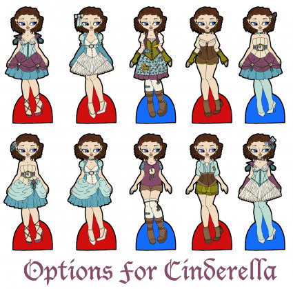 cindrella-outfit-options