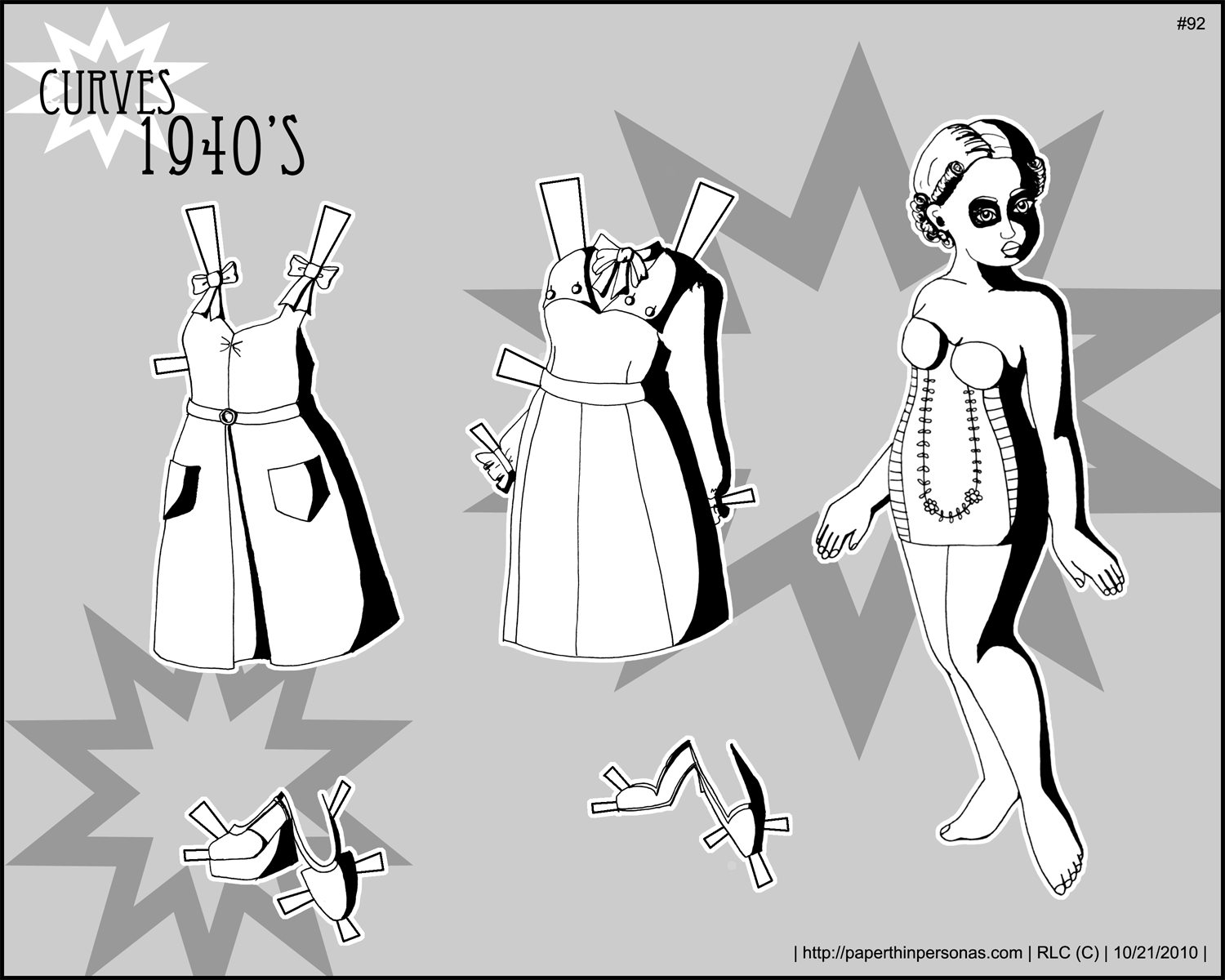 vintage paper dolls 1940s