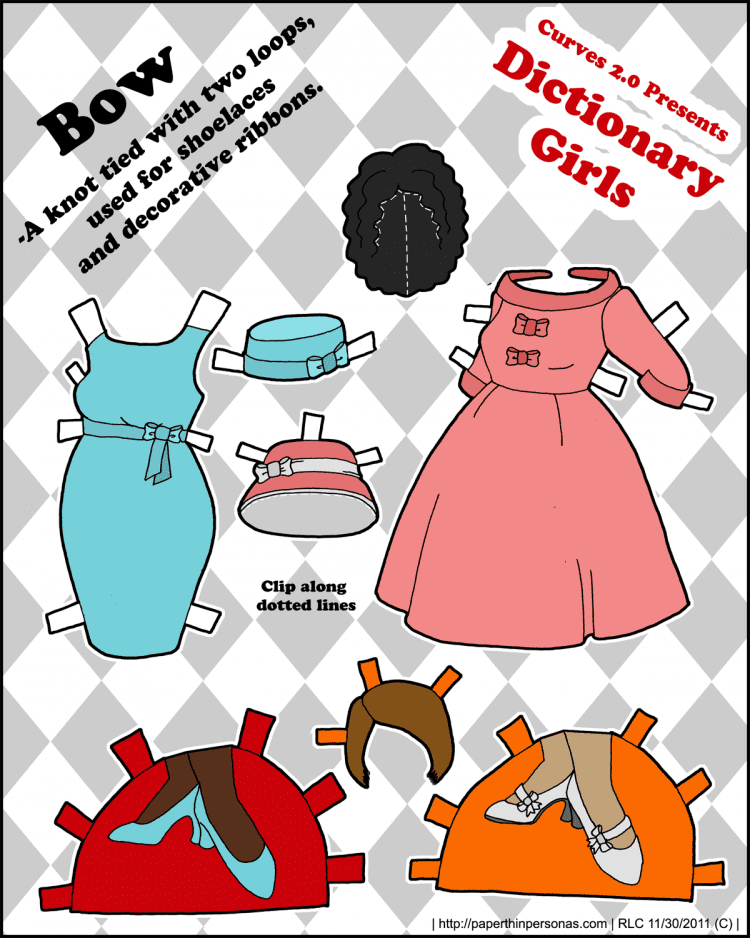 dictionary-girls-paper-doll-bows
