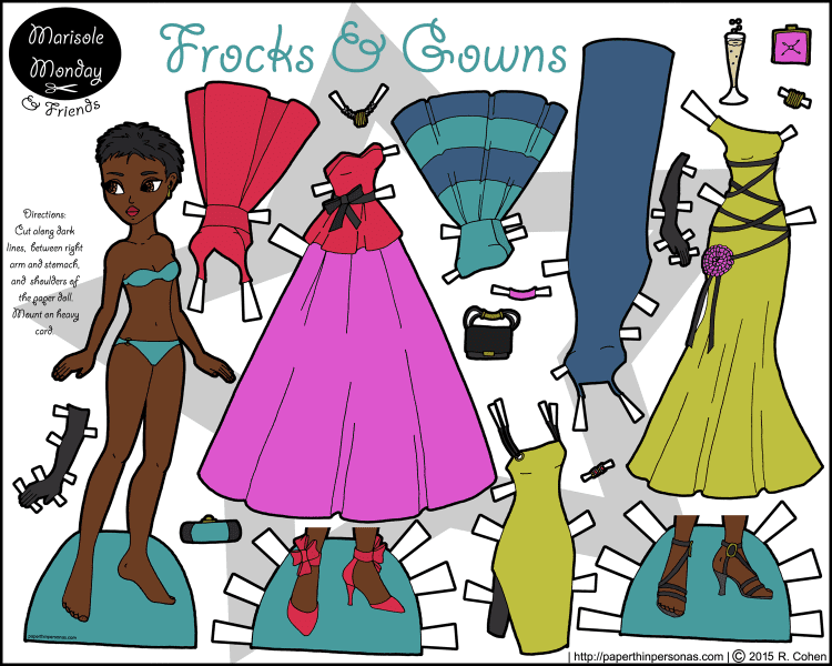 frocks-gowns-black-paper-doll