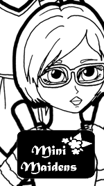 Mini Maidens Logo. Greta In Autumn. 