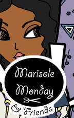 Marisole Monday & Friend's Logo. Fantasy paper doll. 