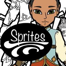 A fantasy elf paper doll with a three piece wardrobe. Free to print in color or black and white from paperthinpersonas.com