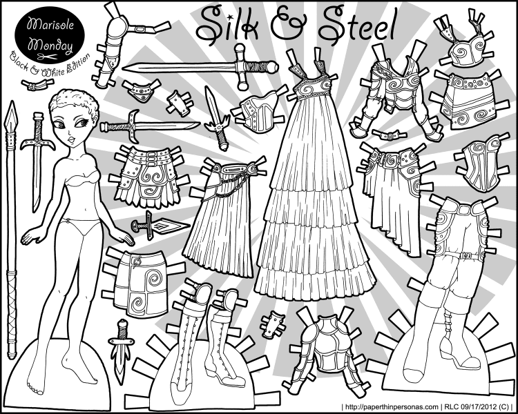 marisole-fantasy-warrior-paper-doll-BW-9-17-12