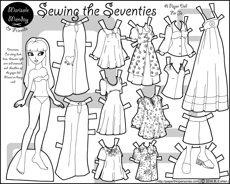 marisole-sewing-seventies-paper-doll-bw