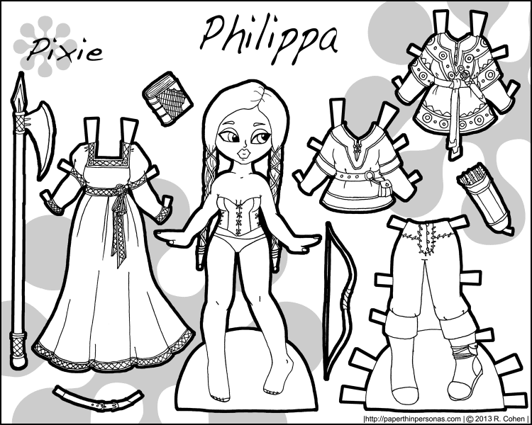 philippa-fantasy-pixie-paper-doll-bw