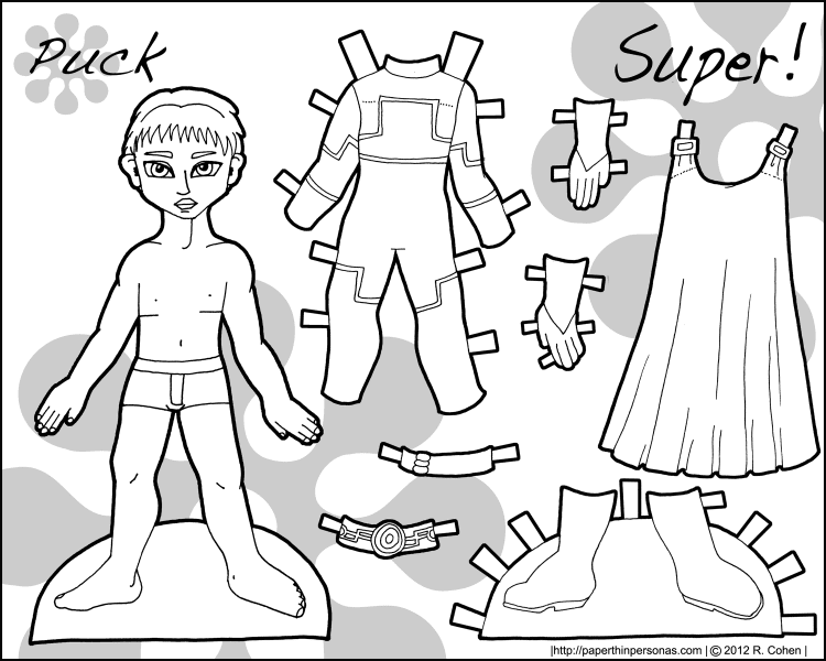 puck-superhero-paper-doll-2-BW
