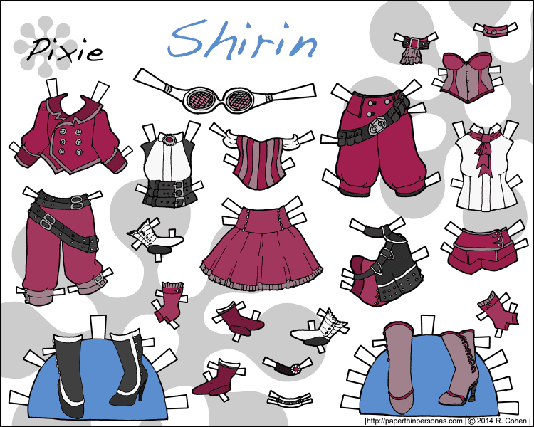 shirin-steampunk-paper-doll