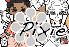 Pixie Logo- Valentine's Day Paper Doll