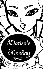 Marisole Monday Logo. Mia knight paper doll coloring sheet