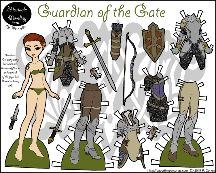 warrior-printable-paper-doll-color