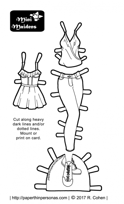 A set of paper doll jeggings to color and print and play with. Who doesn't need that?