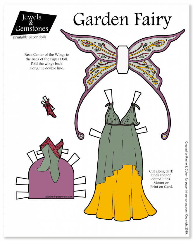 An elegant fairy gown with wings!