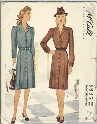 1940s fashion pattern cover