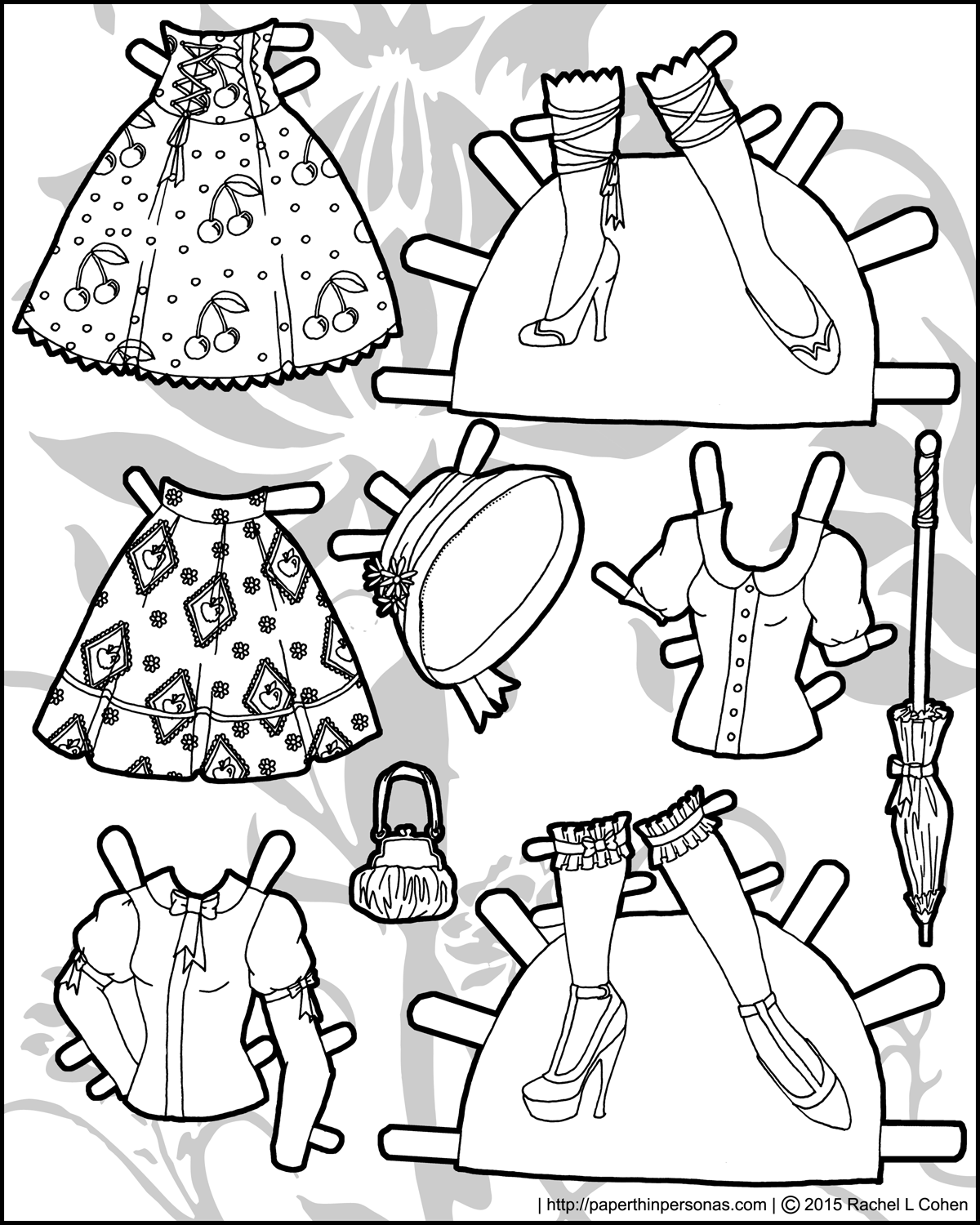country-lolita-paper-doll-bw