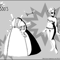 1860s Curves paper Doll