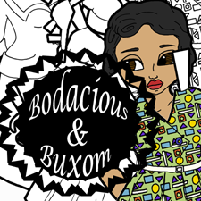A printable paper doll with a 1950's vintage wardrobe in black and white. She has a suit, a cocktail dress and a day dress.