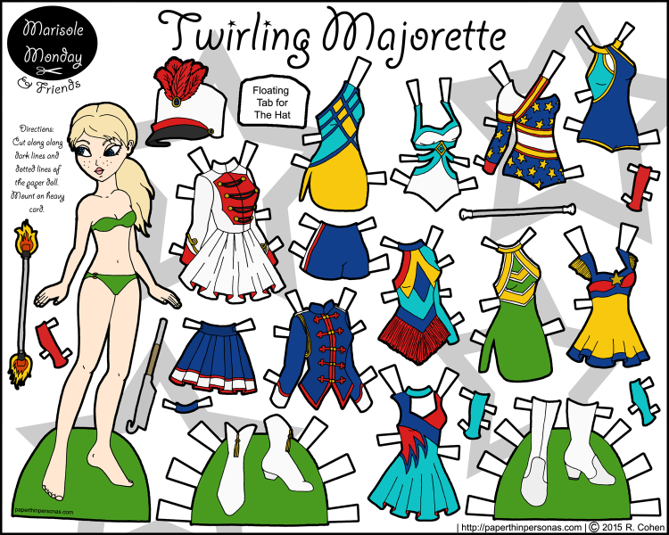 majorette-paper-doll-color