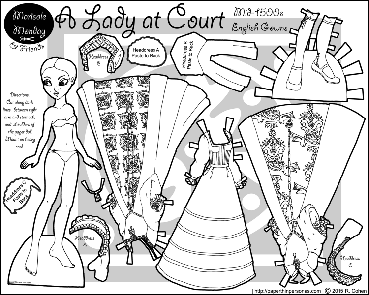 margot-tudor-paper-doll-black-white
