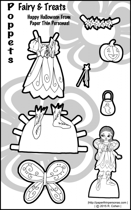poppet-halloween-paper-doll-fairy-bw