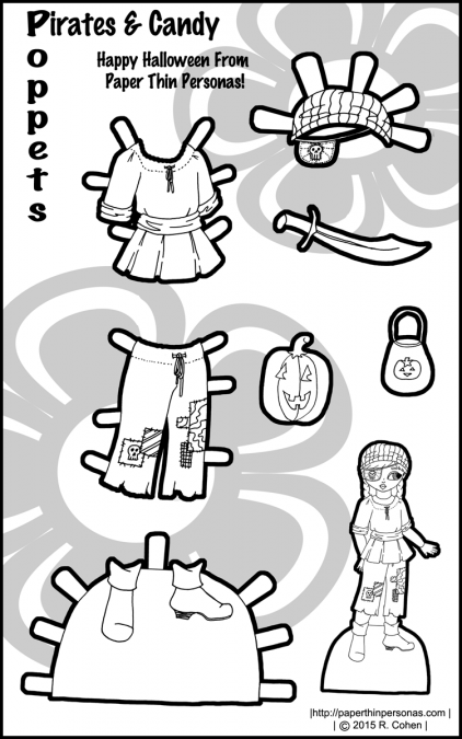 poppet-halloween-paper-doll-pirate-bw