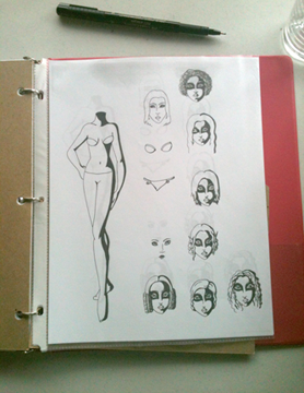 The most important blog documents are the master copies of every paper doll series. 