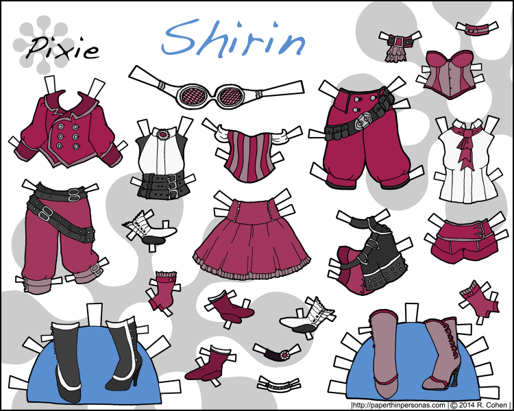 shirin-steampunk-paper-doll