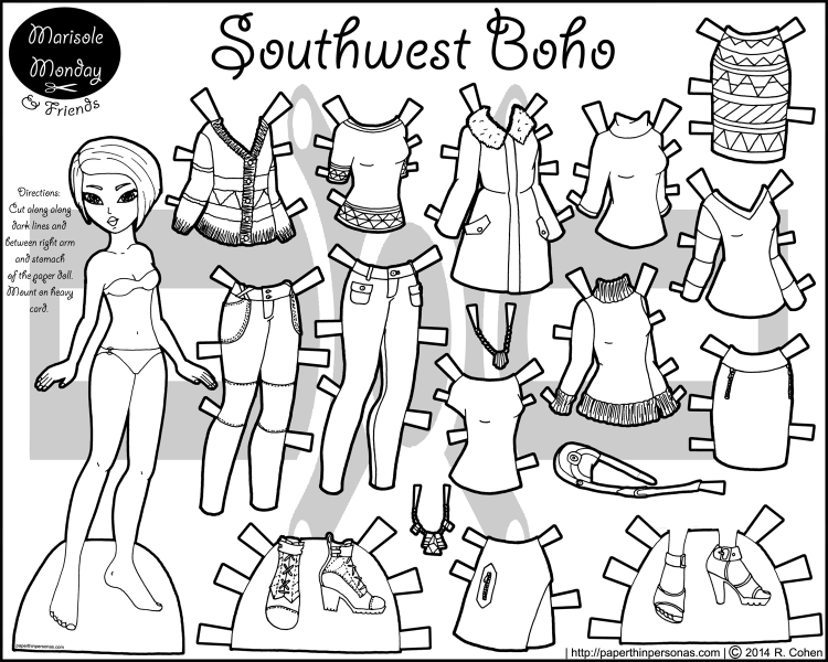 southwest-boho-mia-paper-doll-black-white