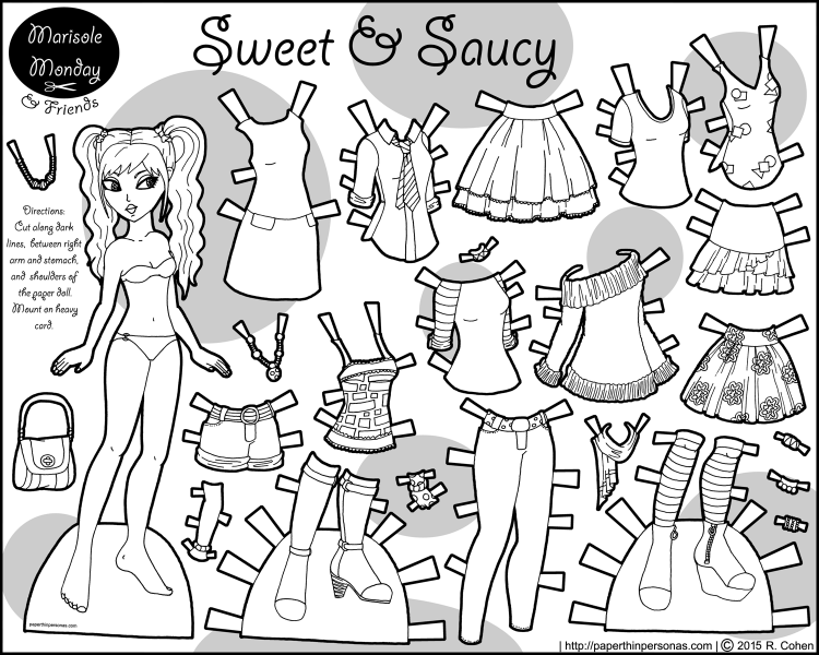 sweet-saucy-printable-paper-doll-black-white