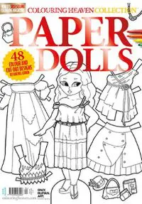 Paper Doll Coloring book by Rachel L Cohen from Colouring Heaven Magazine