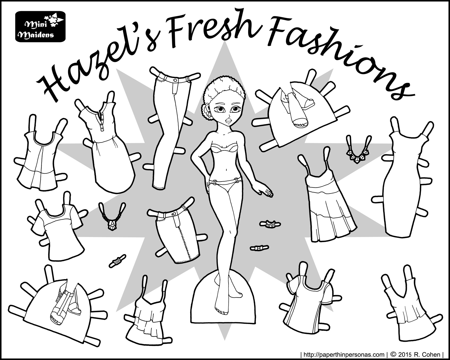 Hazel's Fresh Fashions: A Paper Doll