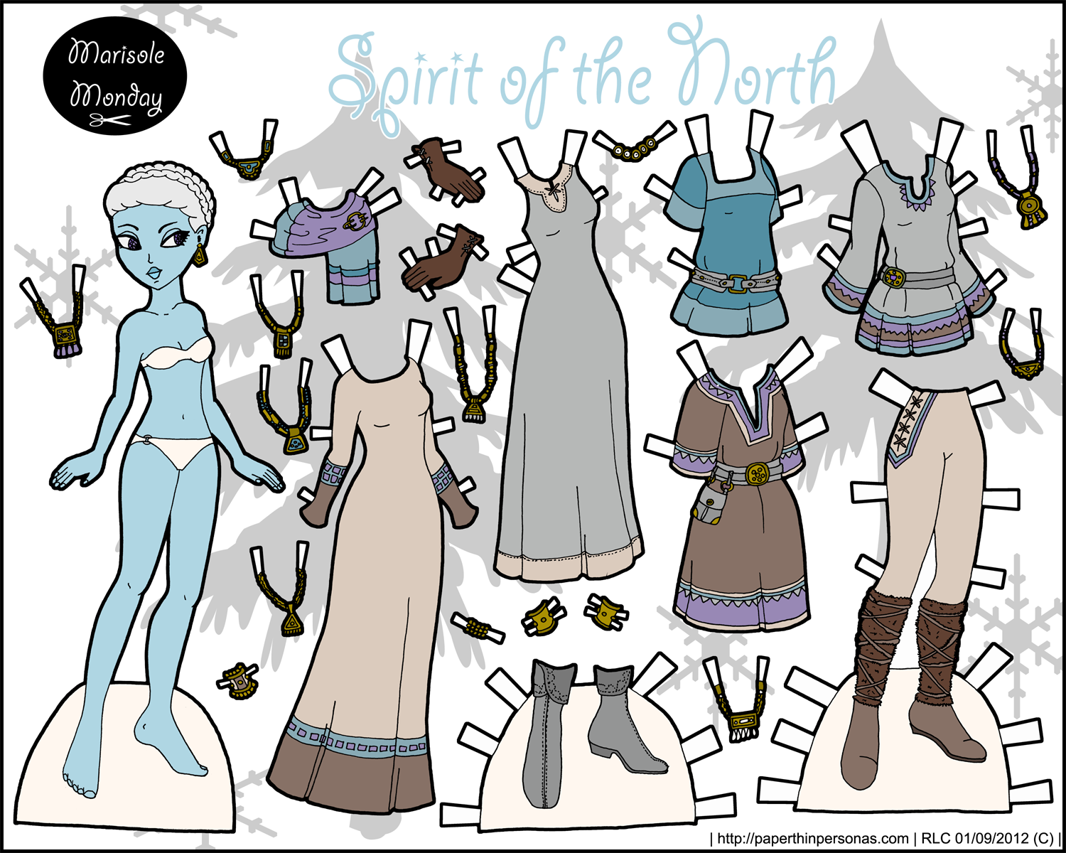 New Free Printable Magnetic Paper Dolls for Hanukkah • Paper Thin Personas