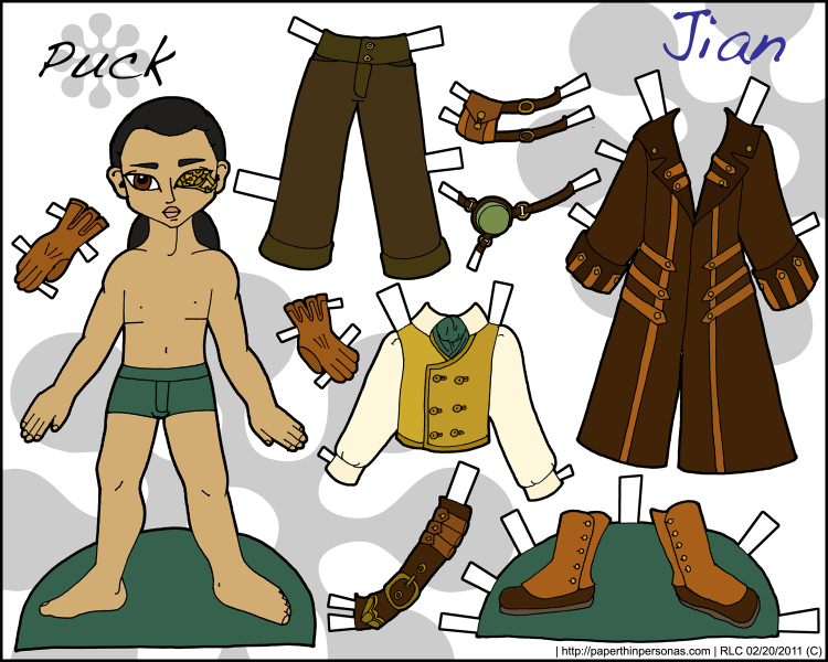 steampunk paper dolls