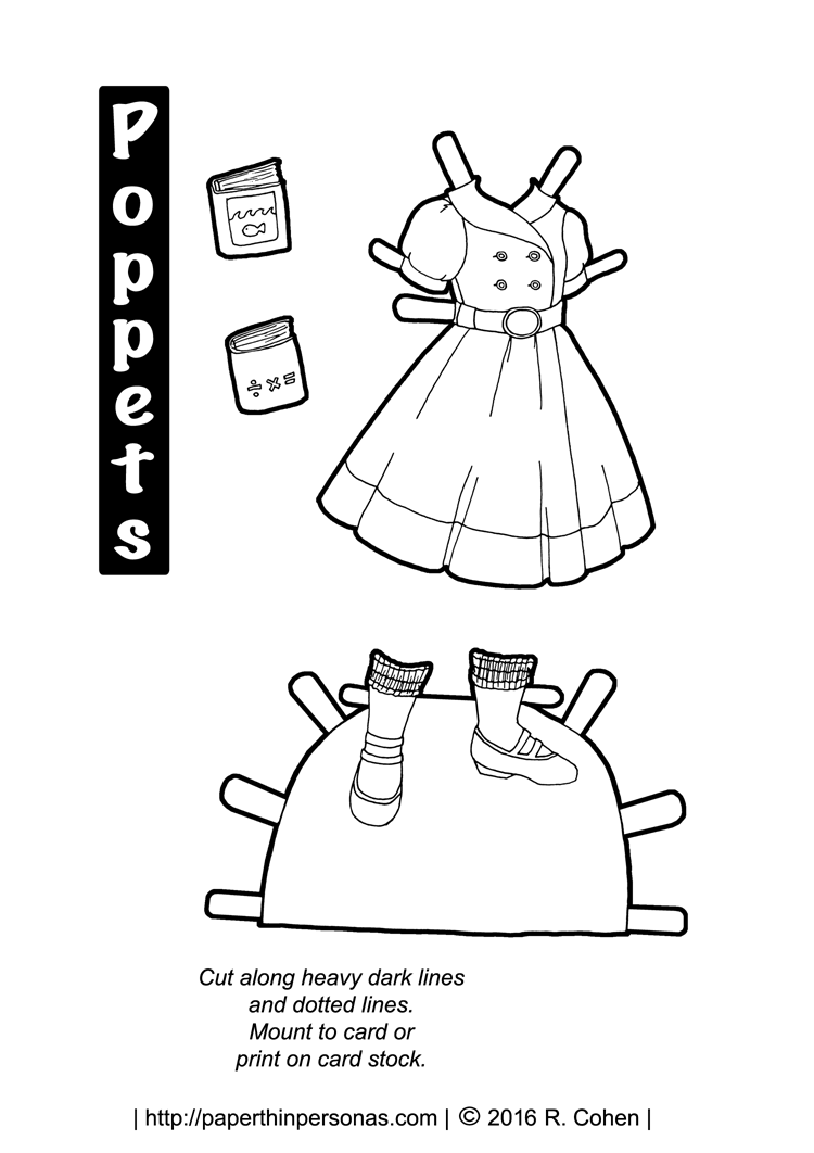 easy paper doll dress