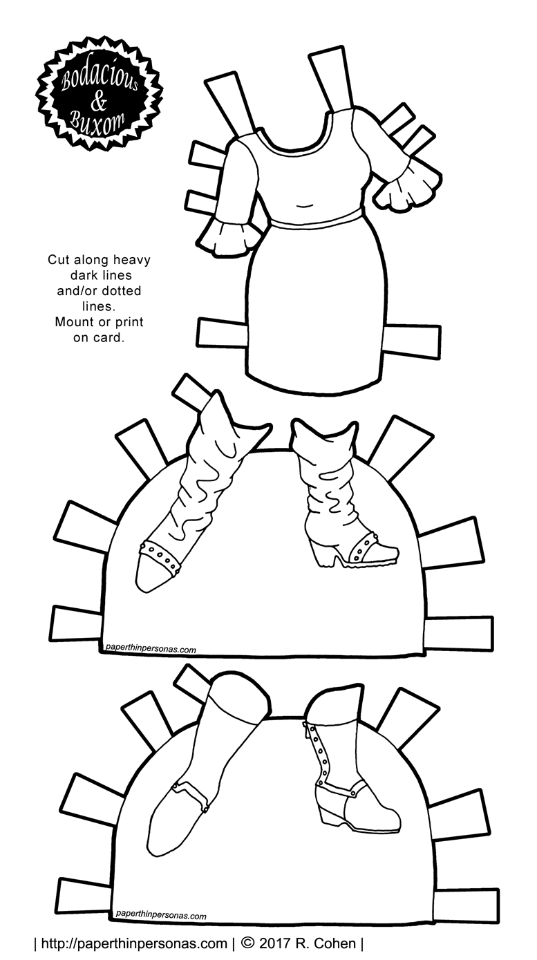 A Celebration of Autumn Boots for the B&amp;B Printable Paper Dolls • Paper ...