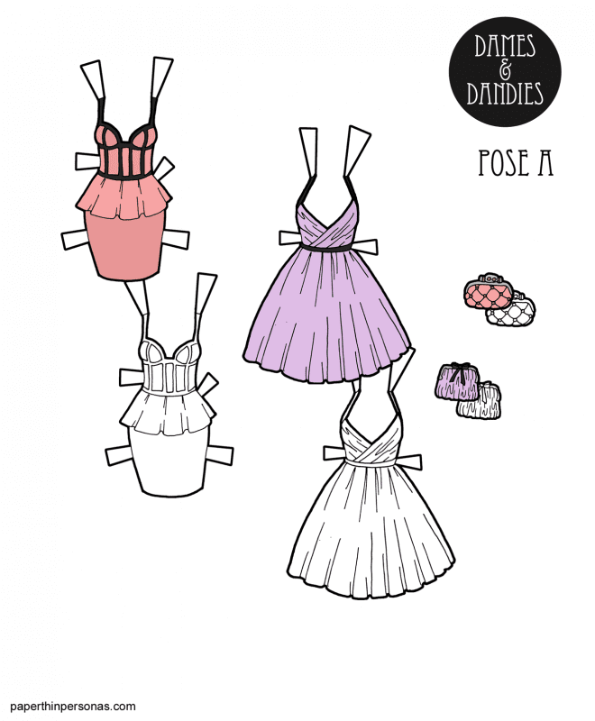 Printable Paper Dolls from Paper Thin Personas