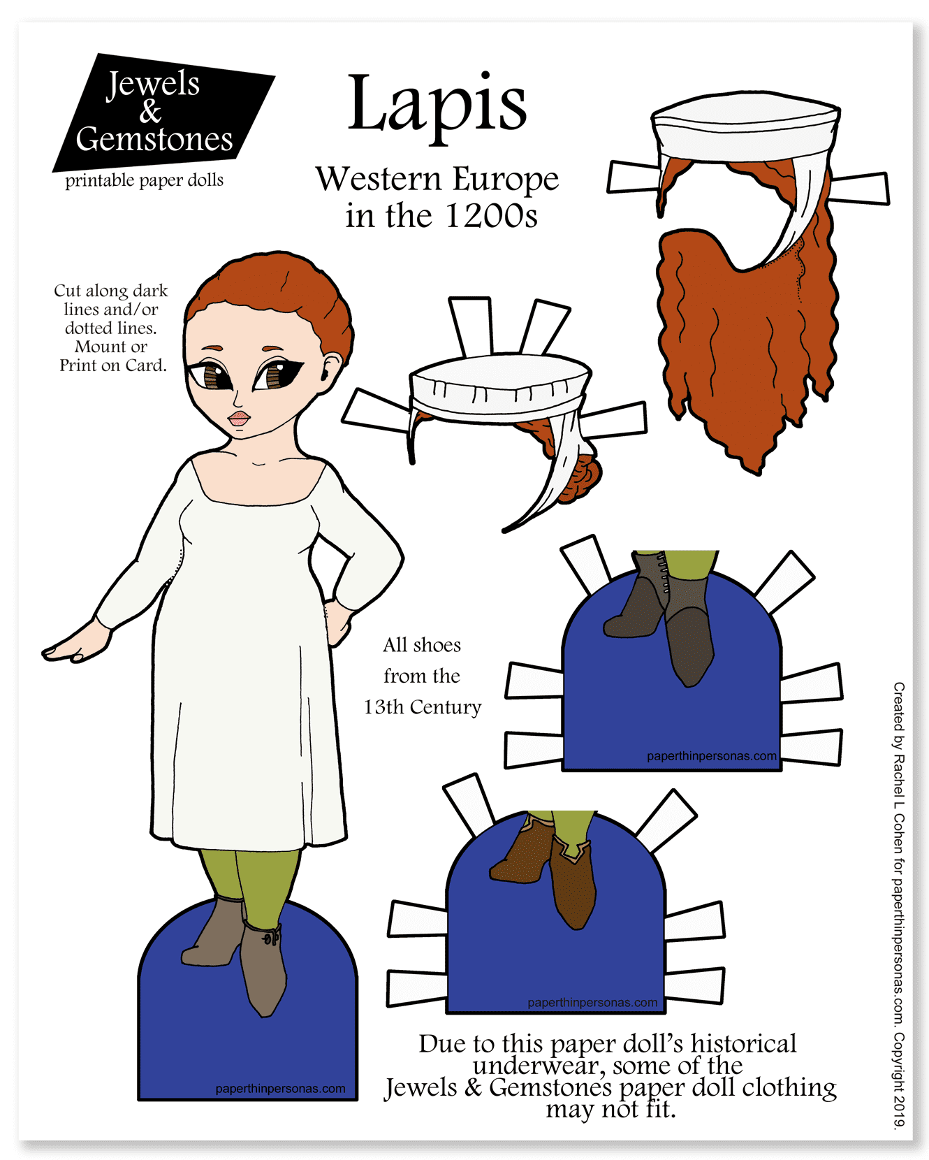 Printable Paper Dolls from Paper Thin Personas
